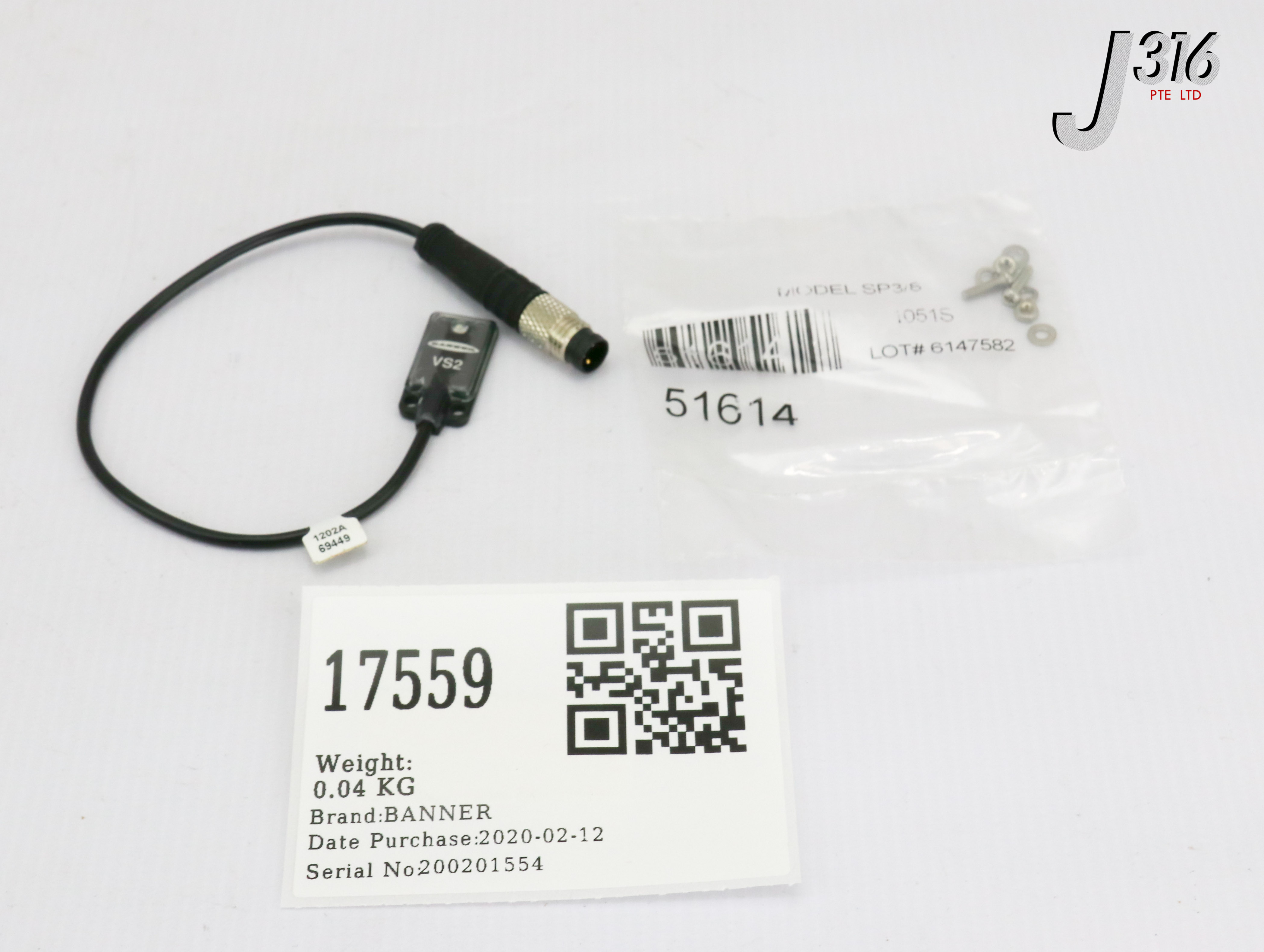 17559 BANNER VS2 SERIES OPPOSED-MODE SENSORS, 69449 (NEW IN OPEN
